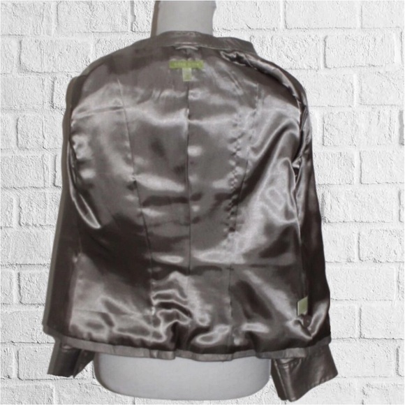 Sigrid Olsen Genuine Lamb Leather Platinum Jacket sz.S - Picture 9 of 12